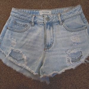 High rise shorts
